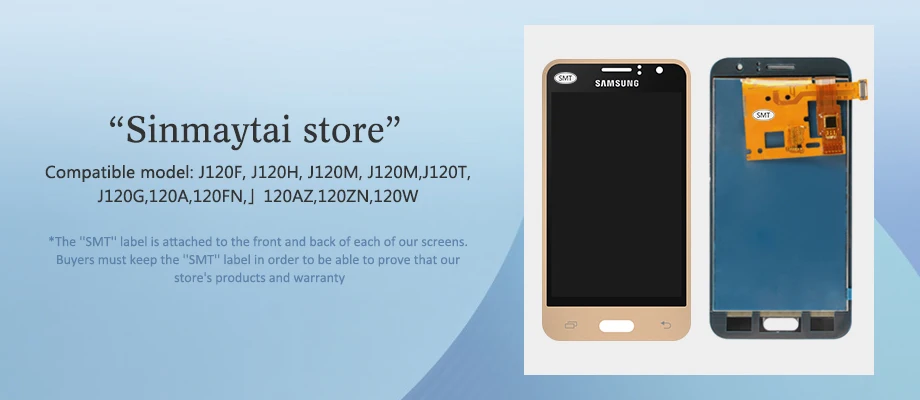 Sinmaytai тест для samsung Galaxy J120 J120F Дисплей lcd сенсорный экран дигитайзер в сборе для samsung J120H J120M lcd s
