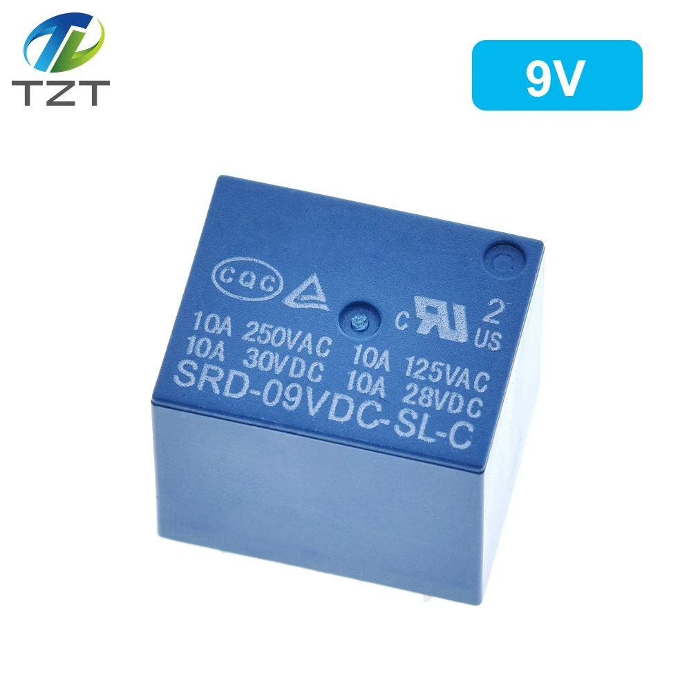 10 шт./лот DC SONGLE Мощность реле 5PIN T73 5V SRD 5VDC SL C 05VDC PCB Тип 03 05 06 09 12 24VDC 48VDC C|dc dc 5v|relay dcrelay 5v