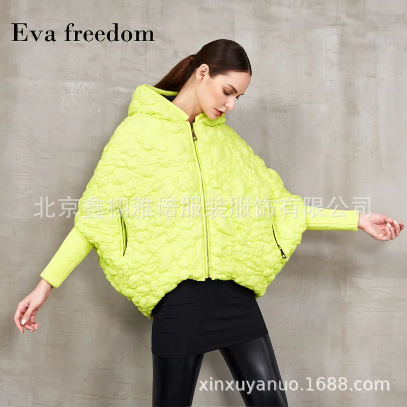 

Женский пуховик с капюшоном, однотонная свободная короткая теплая парка большого размера, зимний сезон 2019