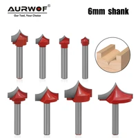 1pc 6mm shank cnc round nose bits round point cut bit shaker sharp cutter solid carbide tools for woodworking mc06006