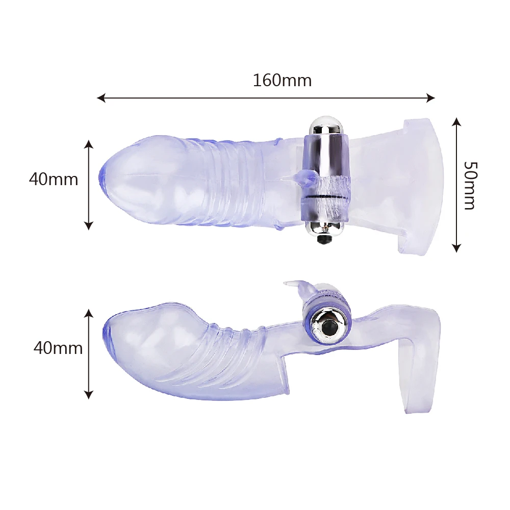 Фаллоимитаторы рябь страпон на палец кольцо-вибратор для женщин Стимулятор