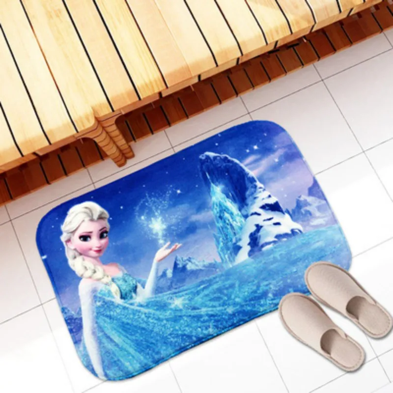 Фланелевый коврик для ванной впитывающий ковер Disney Холодное сердце Эльза