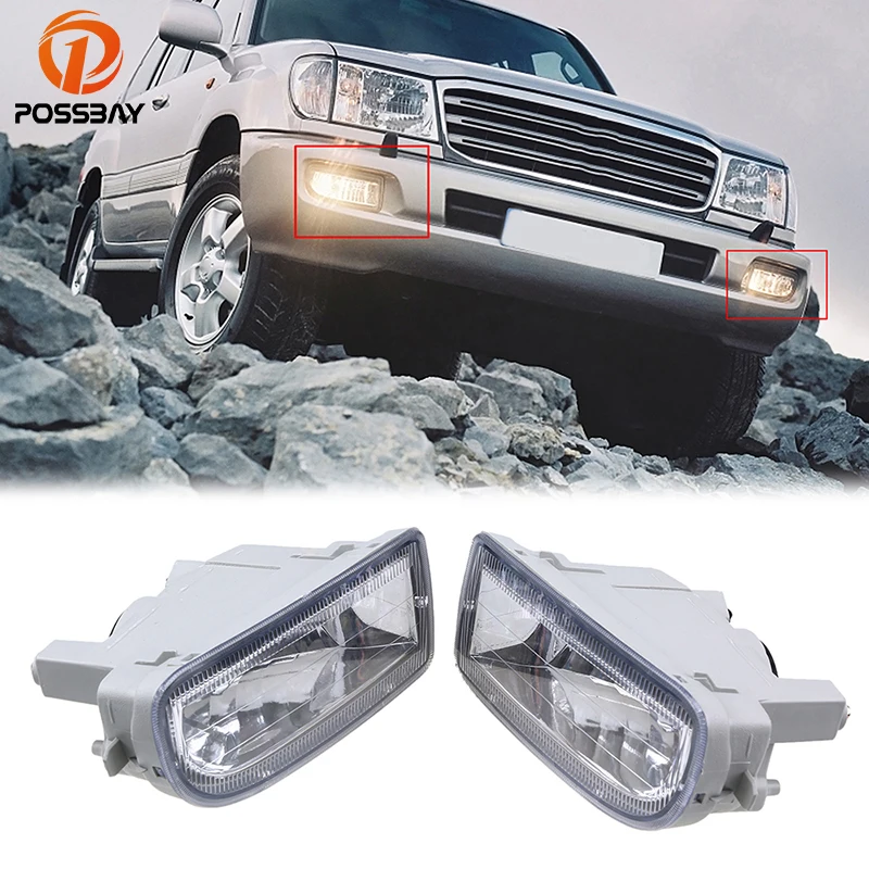 POSSBAY передний бампер автомобиля Противотуманные фары для Toyota Land Cruiser(J100/J105)