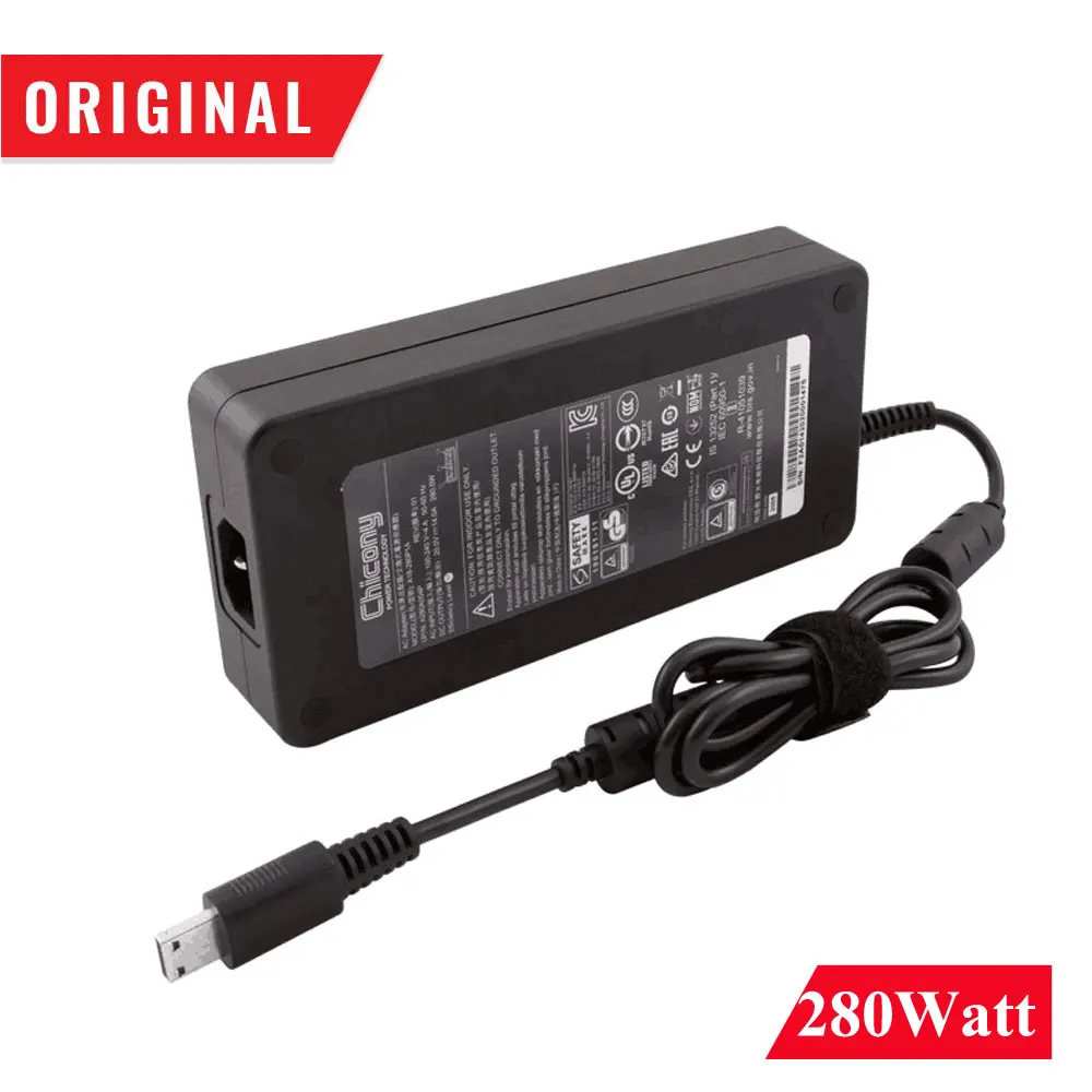 Новое оригинальное зарядное устройство переменного тока 20 в 14 а 280 Вт для MSI Chicony