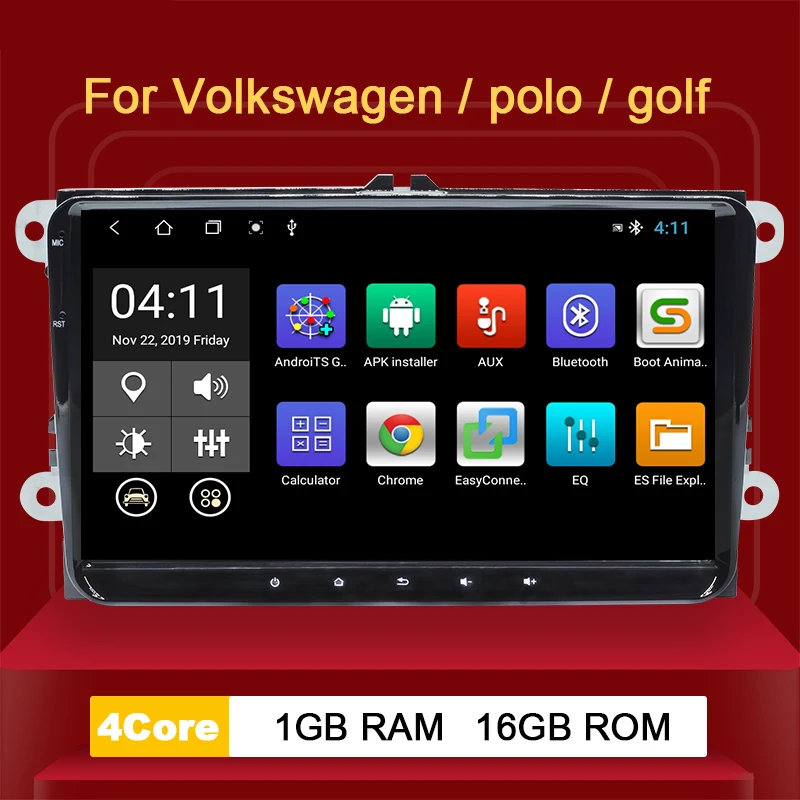 Android 10 2 Din автомобильное радио для VW Passat B6 T5amarok volkswagen Skoda Octavia2 Polobseat leon golf 5 6