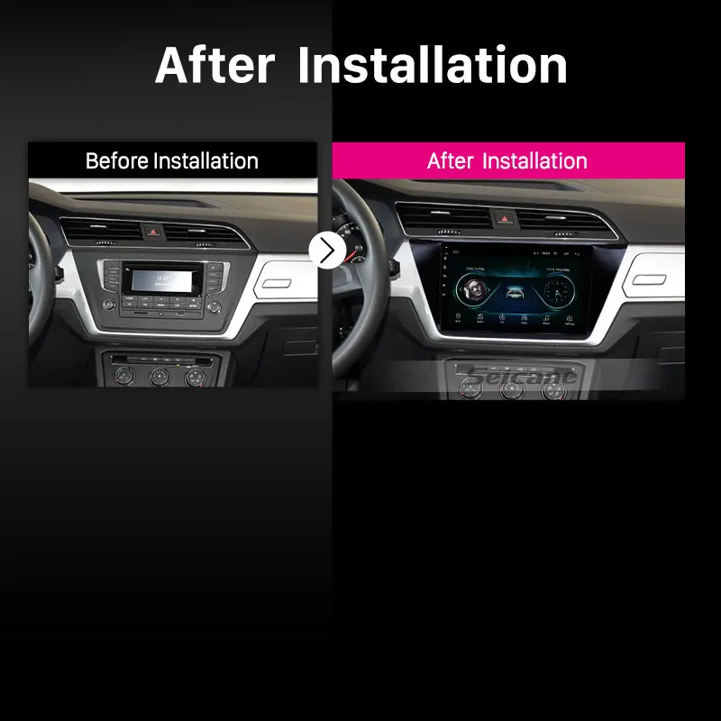 Seicane Автомобильный GPS 2Din Navi 10 1 &quotAndroid 8 радио для VW Volkswagen Touran 2016 2017 2018 Head Unit Player