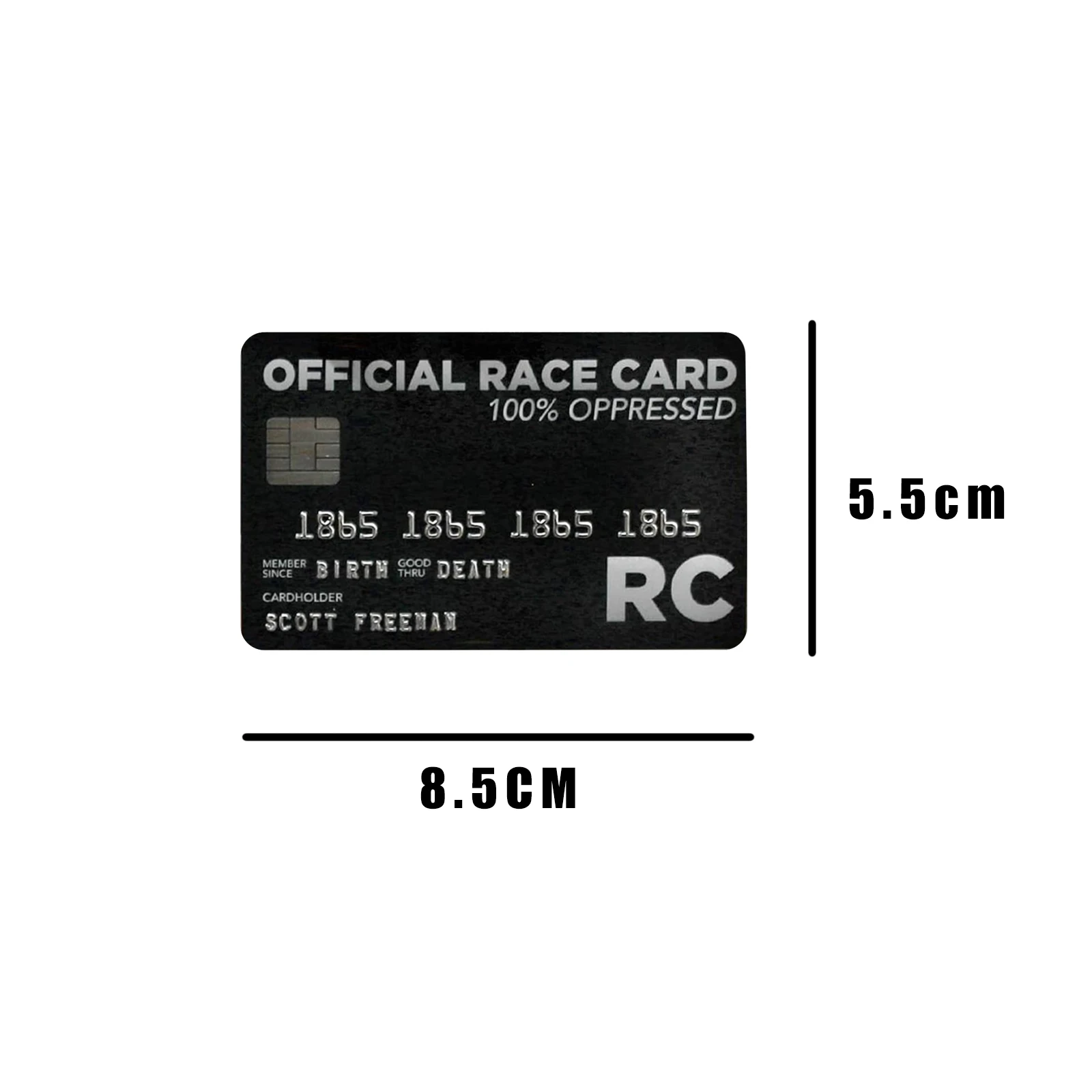 White And Black Privilege Card Trumps Everything Credit Wallet Insert Gift VIP | Дом и сад