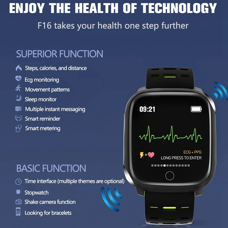 

Smart Watch Waterproof Sports for Blood Pressure Heart Rate Sleep Health Monitoring Intelligent Multifunction