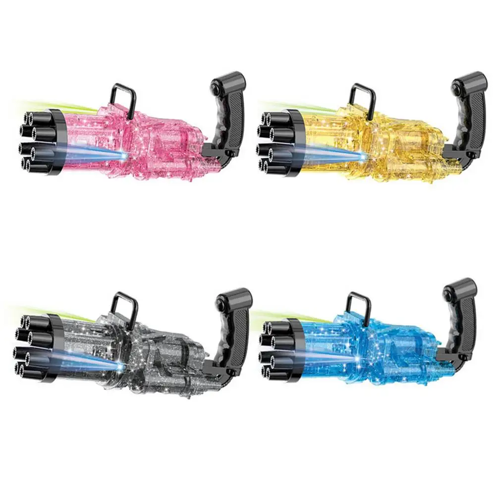 

Пузырчатая машина для производства пузырей, легкая пузырчатая машина, игрушки с 8 пузырчатыми выходами, пузырчатые бластеры светодиодный с...