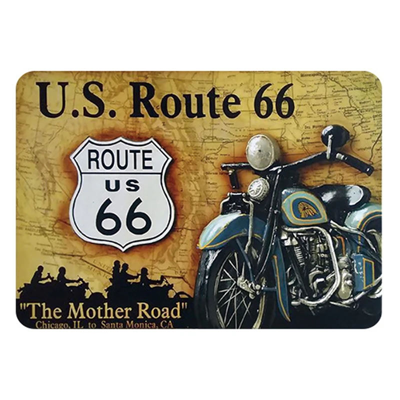 retro motorcycle signs vintage metal tin plate classic iron picture decor wall of garage bar cafe home gym