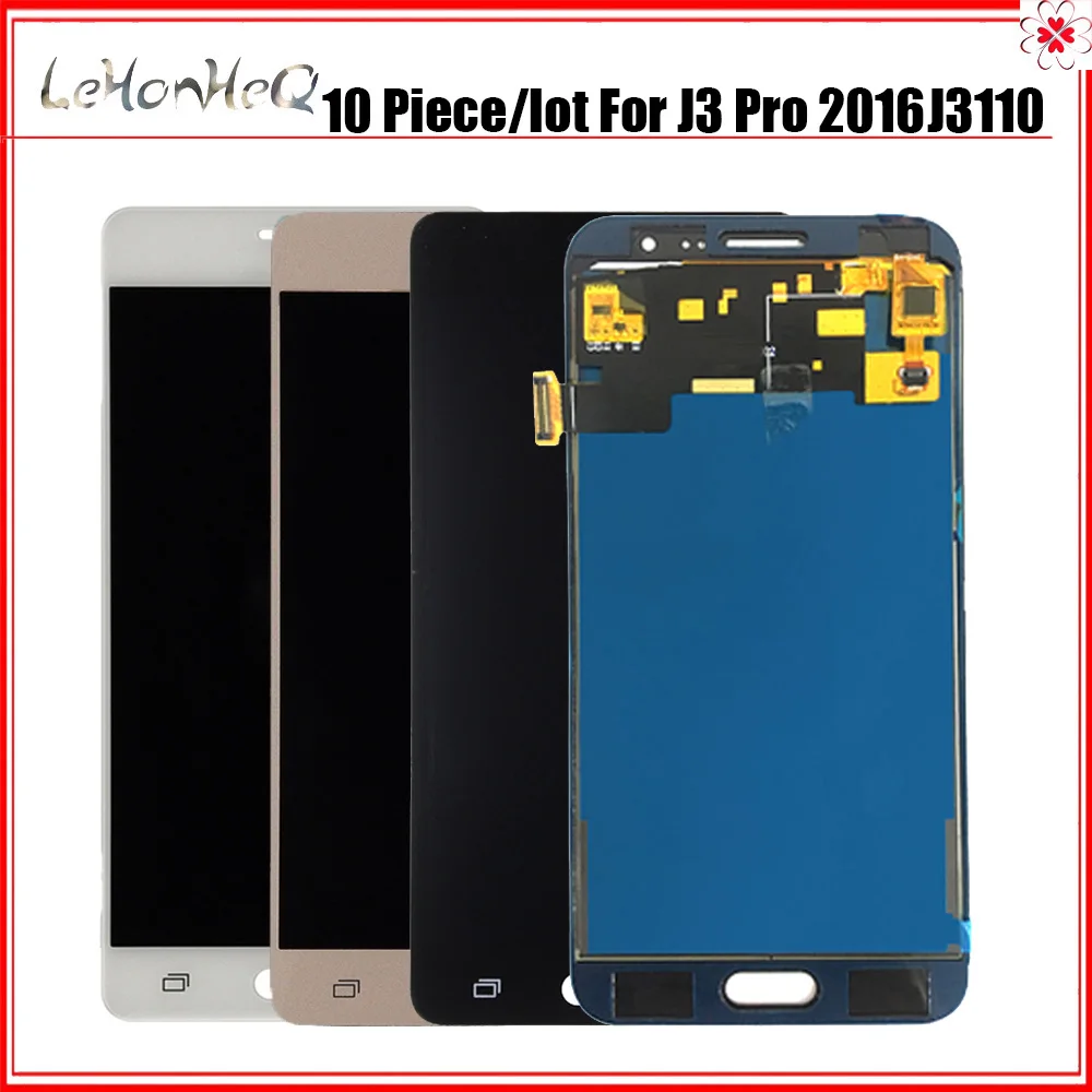 10 шт./лот ЖК дисплей для Samsung J3 Pro J3110 J3109 J3119 сенсорный экран дигитайзер сборка samsung