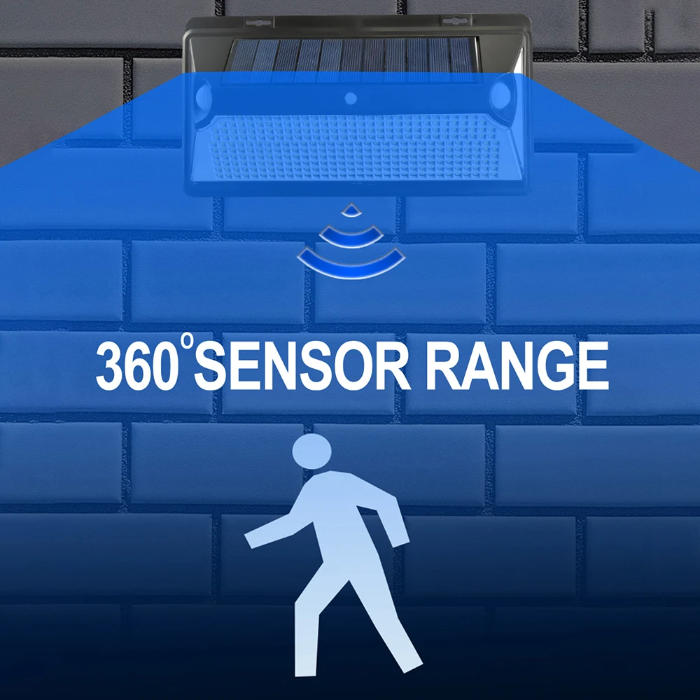 Светодиодный уличный фсветильник WAKYME на солнечной батарее настенный светильник