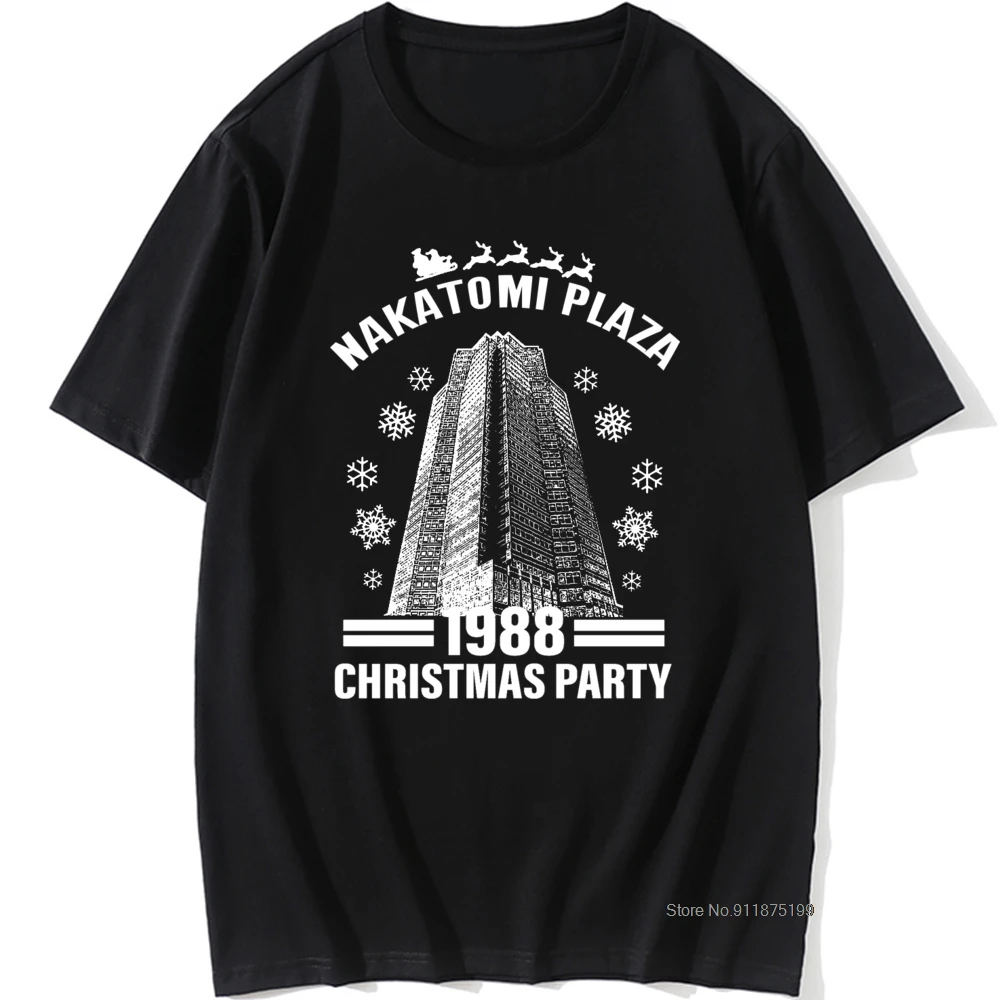 

T Shirt Nakatomi Plaza Funny 100% Cotton Christmas Party 1988 Men Tee Shirt Tops Tees T-Shirt