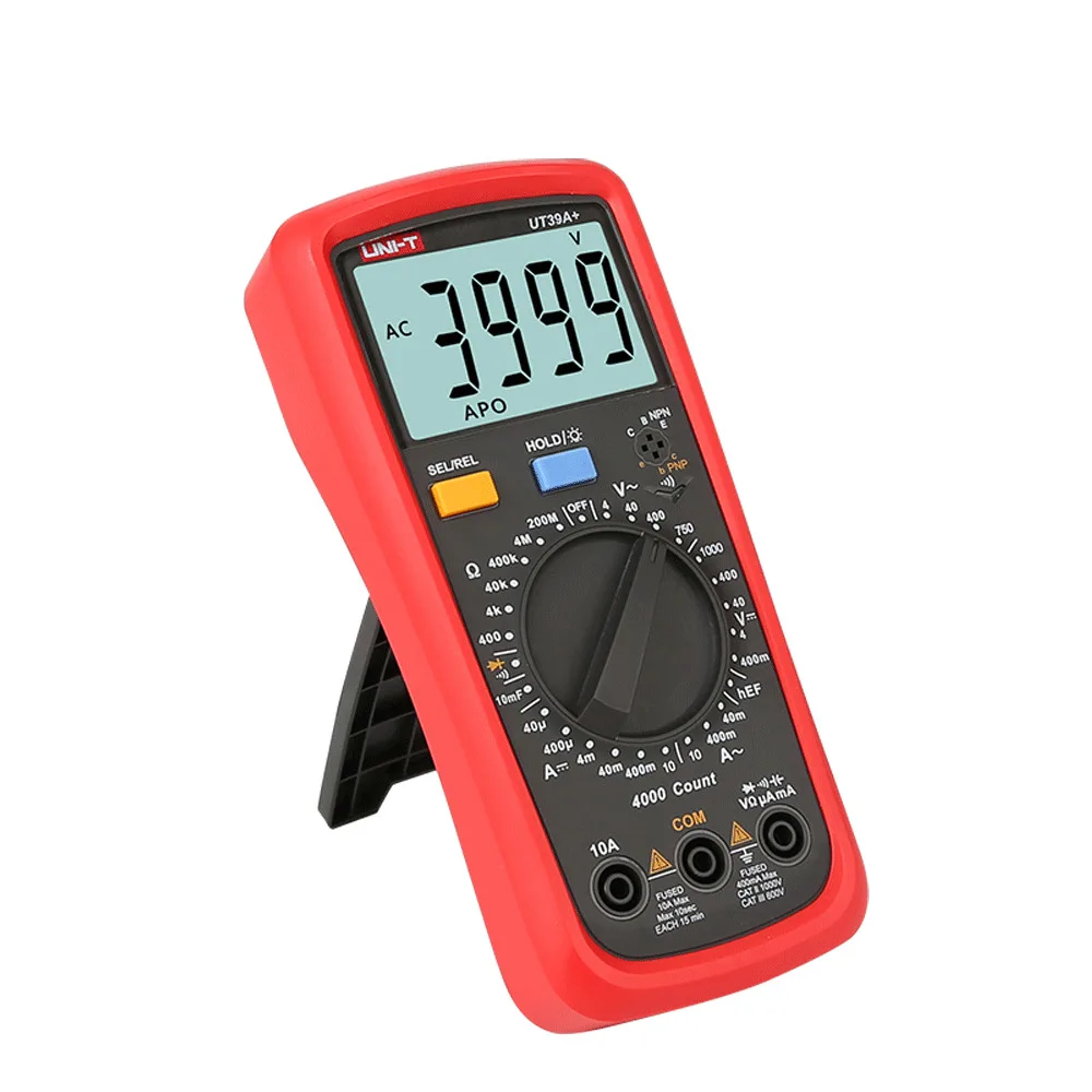 UNI T UT39A + UT39C Авто Диапазон Цифровой мультиметр с подсветкой ЖК дисплей Дисплей