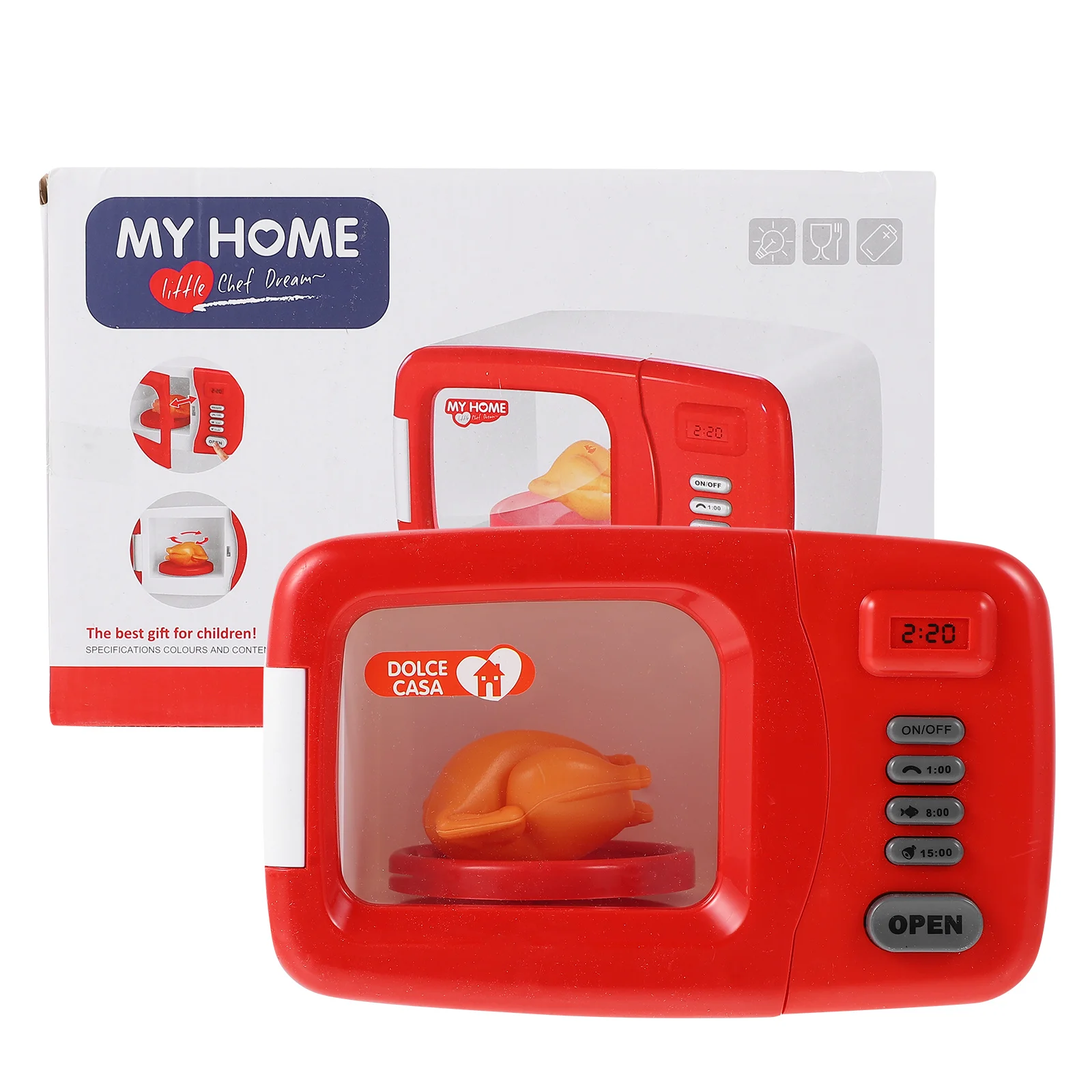 

1Pc Creative Mini Microwave Oven Educational Plaything for Kids Without Battery