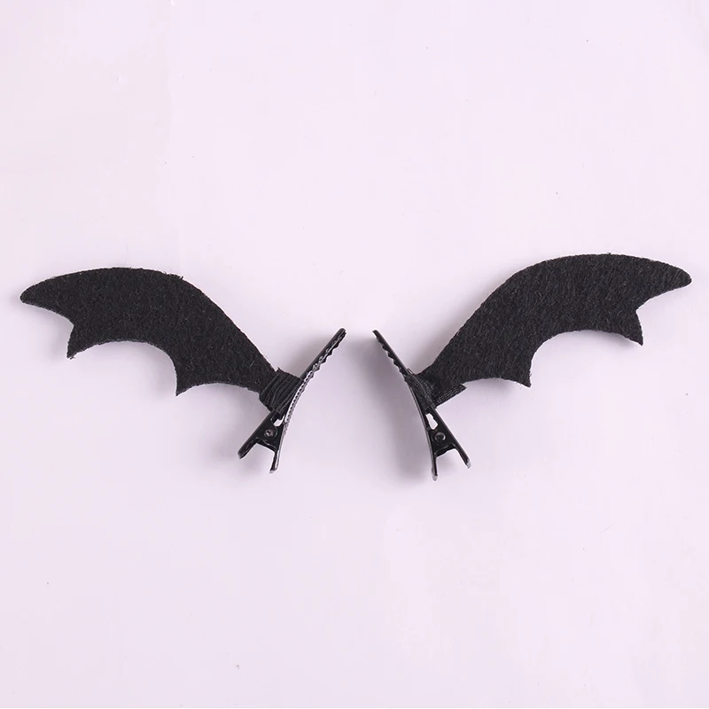 

1Pair Cool Devil Wings Bat Wings Bat Hairpins Cute Dress-up Costume Halloween Featival Party Hairclips Accessories
