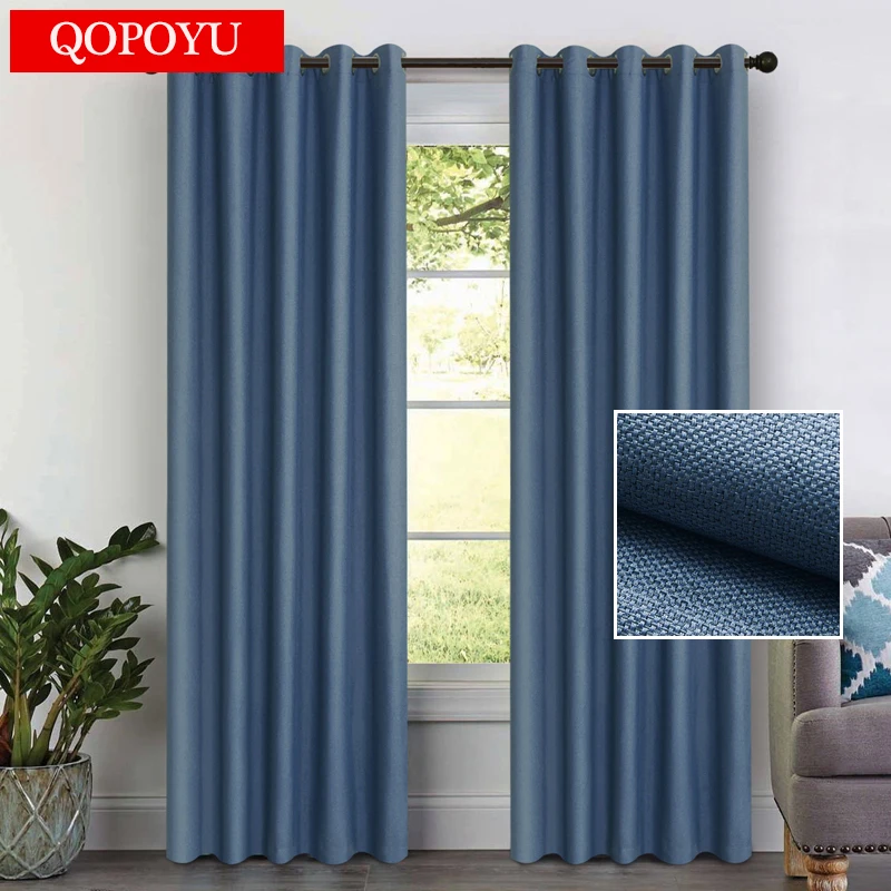 Современные настраиваемые зеленые затемненные шторы для гостиной спальни