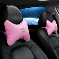 high quality car headrests and neck pillows in pink and black etc the neck can be the best family car supplies in all seasons