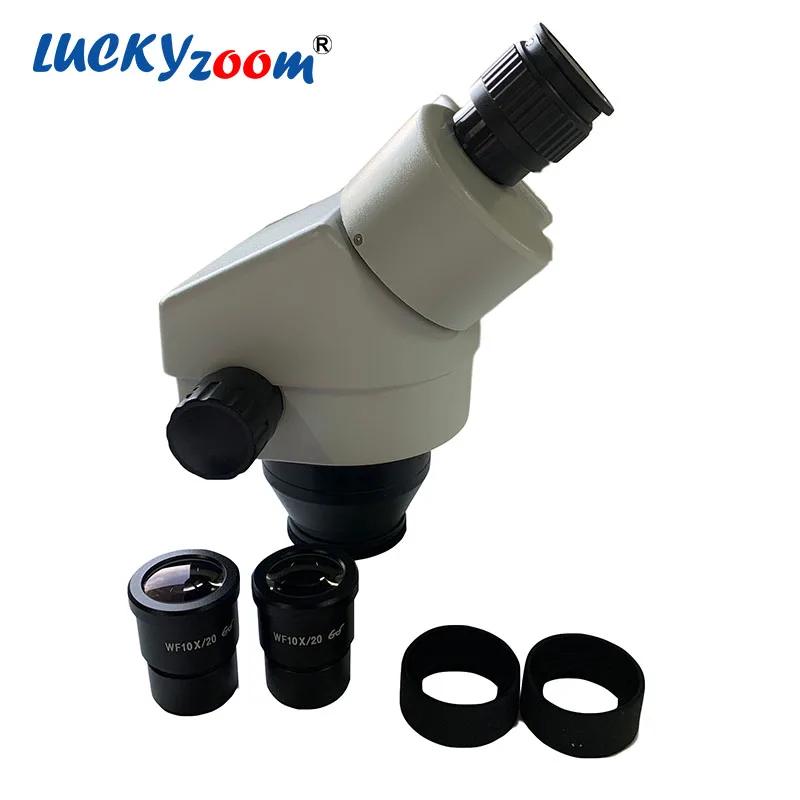 Фирменные стерео микроскопы Luckyzoom SZM45 7X 45X Оптический бинокулярный микроскоп с