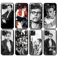 Black tpu case for iphone 2020 plus mini pro MAX back cover James Dean
