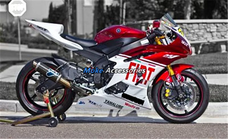 

Motorcycle Fairings Kit Fit For Yzf R6 2006-2007 Bodywork Set High Quality Abs Injection White Red