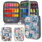 Чехол для карандашей большой на молнии, органайзер для гелевых ручек, 96 192 отделений, для студентов-художников