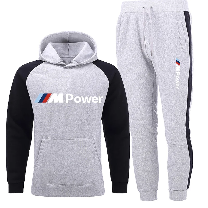 

New Sportswear Men's Set BMW 2-Piece Set Hoodies+Pants Hoodies Men/Women Sweatshirts Suits Sportswear Jogging Sports Clothing