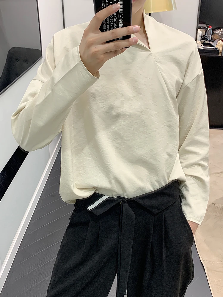 

2019 осенний Новый дизайн, несимметричный джемпер, Повседневная Свободная Модная рубашка