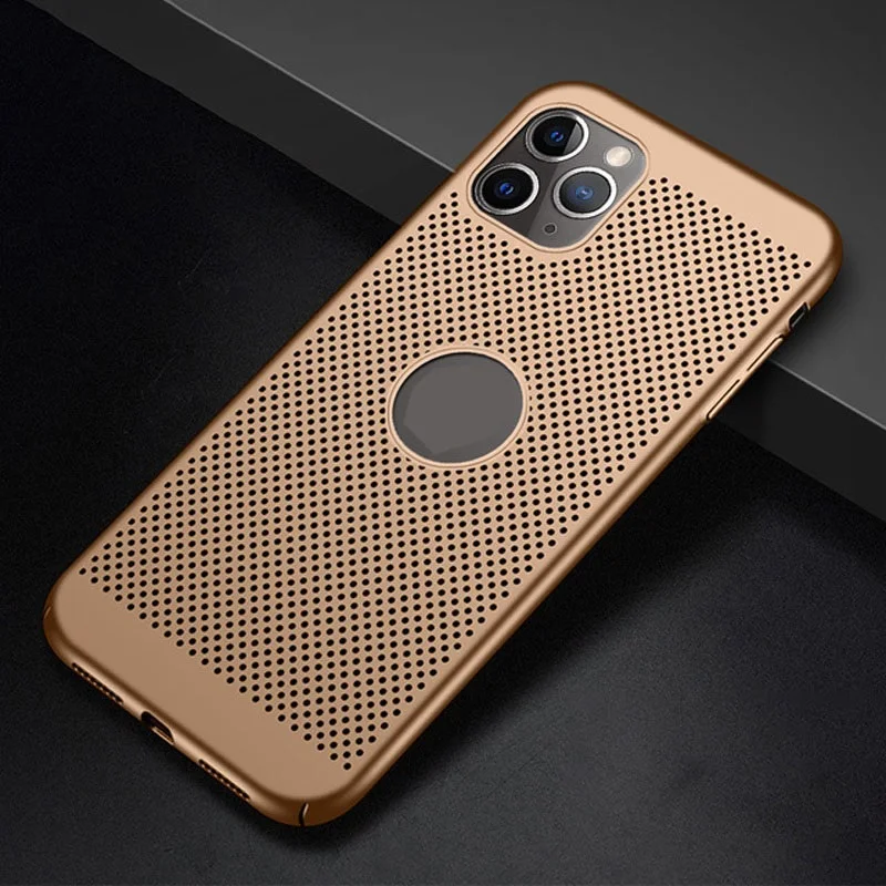 

For Heat Dissipation Hard PC Cover Ultra Slim Phone Case For iPhone 11 12 Pro Max SE 2020 6 6s 7 8 Plus 5 5s SE X XS XR MAX