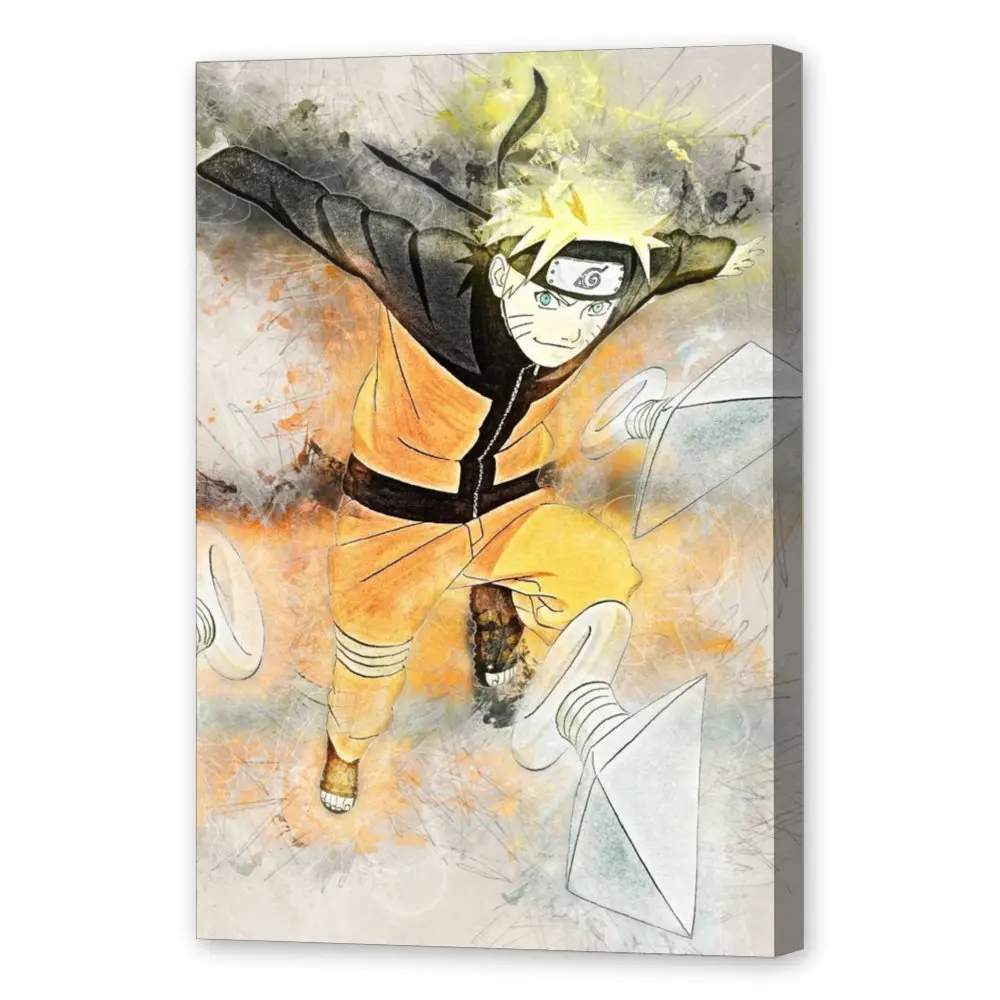 

Anime Naruti Uzumaki Ninja ShippudenCanvas Painting Wall Art Posters and Prints Wall Pictures for Living Room Decoration Home D