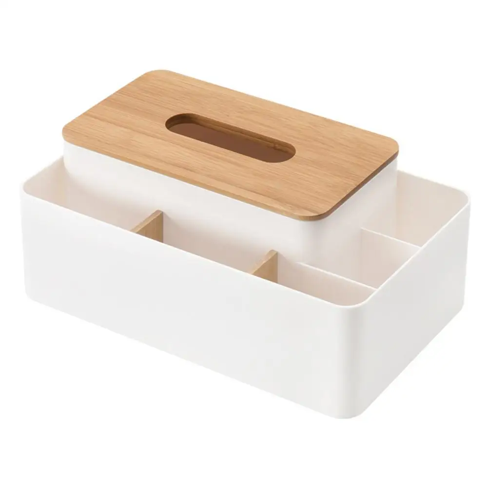 Деревянный ящик для хранения бумажных салфеток Офисная коробка