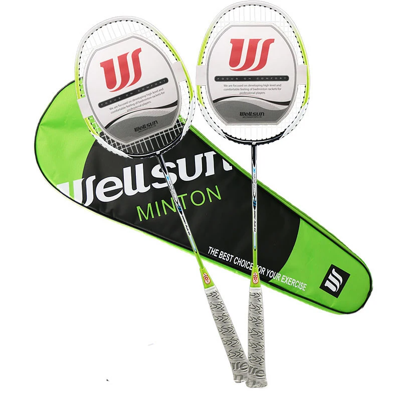 

Wilson New 2021 Badminton Racket Titanium Alloy 2 Pieces Men And Women Racquet Rackets Foaming One-piece Handle With Free Bag