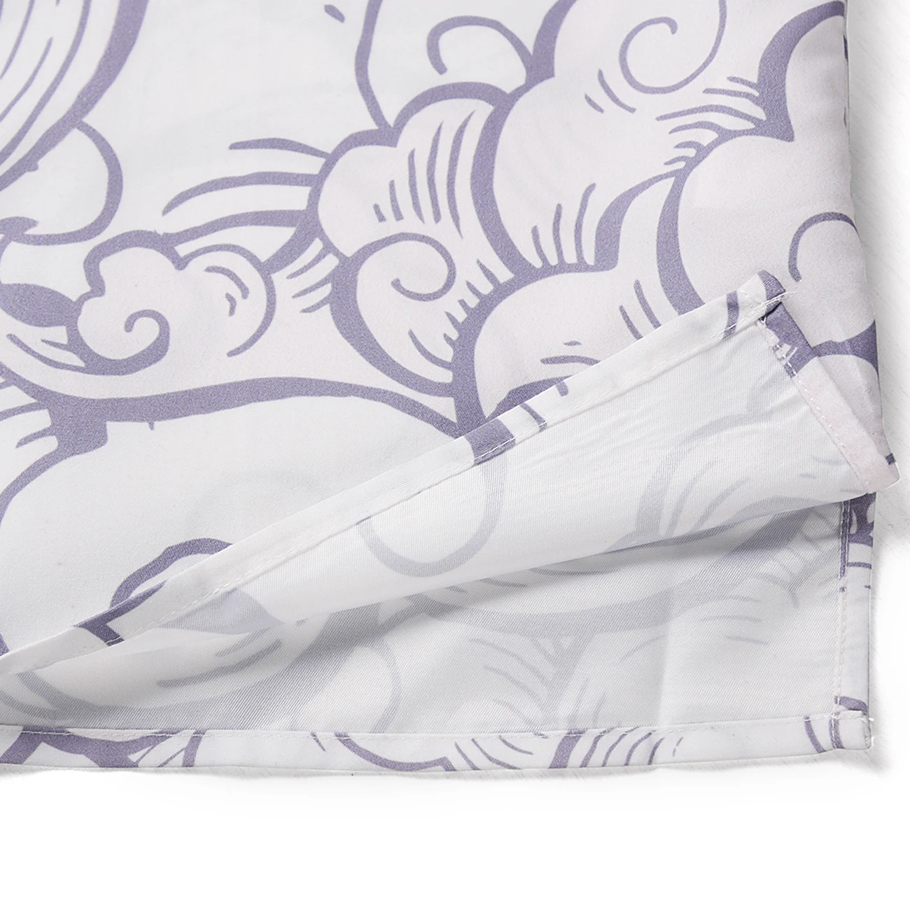 Мужские рубашки с коротким рукавом в стиле хип хоп принтом облачного дракона