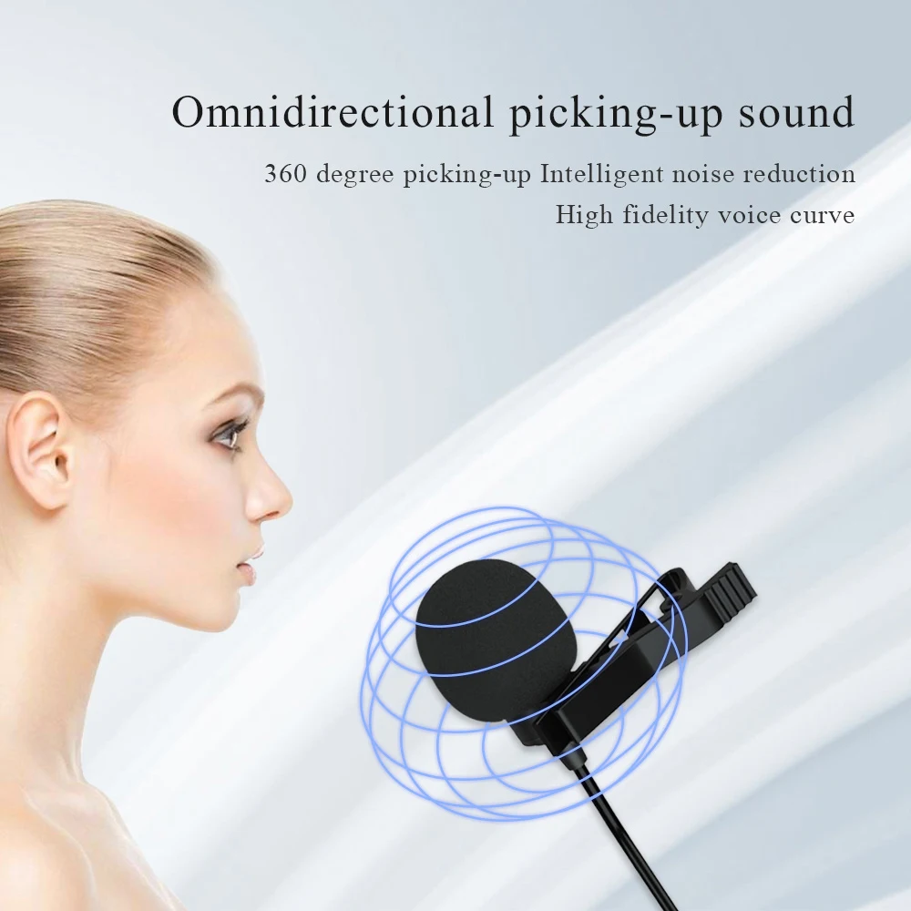 Профессиональная двухканальная Беспроводная система микрофона Lavalier для Canon Nikon