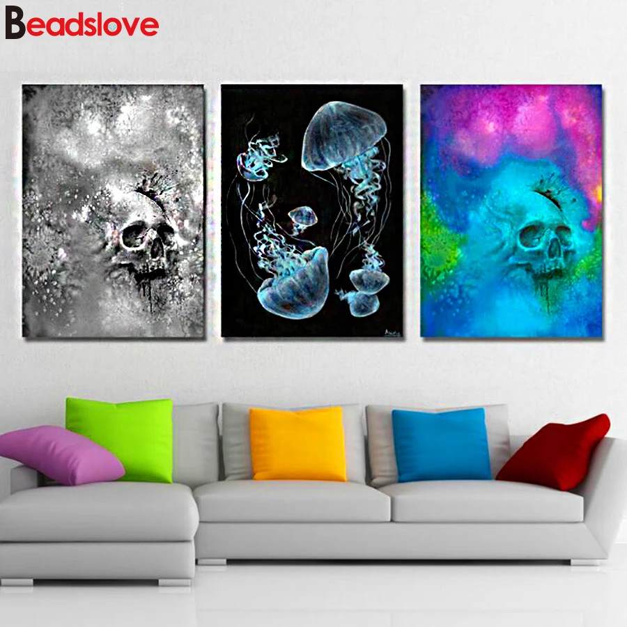 Алмазная картина Медузы крестиком полностью квадратная круглая дрель рукоделие