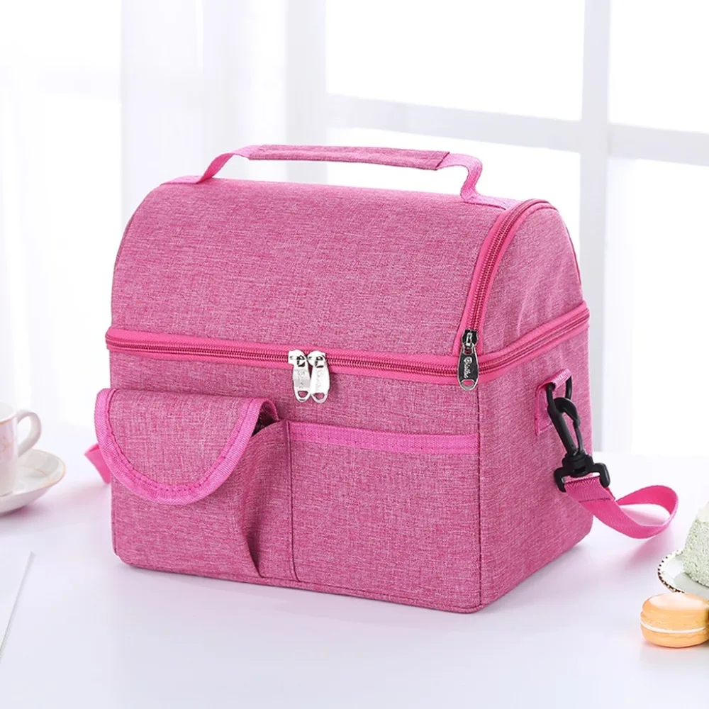 Мешок для еды унисекс Открытый модный простой стиль большой емкости непромокаемый мешок Torba Na Ланч#2S24
