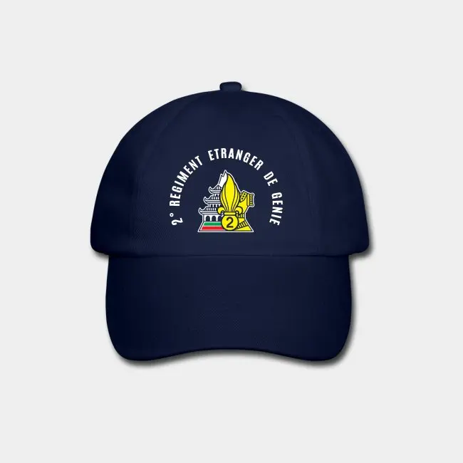 

2e Legion Etrangere REG - Genie Navy Blue Hat Print Custom Baseball Cap