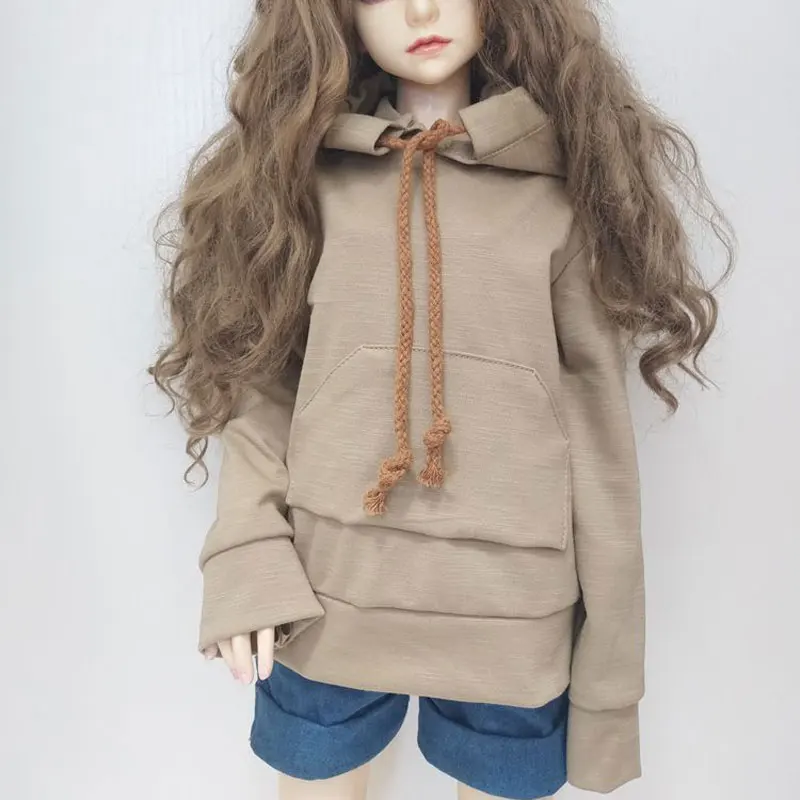 2 only coat Одежда куклы Толстовка простота длинный рукав подходит для 1/3 1/4 1/6 BJD рубашки куклы аксессуары Модная Одежда для кукол - Цвет: 2 only coat