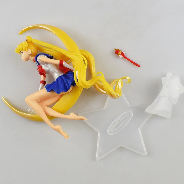 

NEW Sailor Moon Queen Tsukino Usagi Action Figure PVC Cake Collection doll Model toys brinquedos for christmas gift