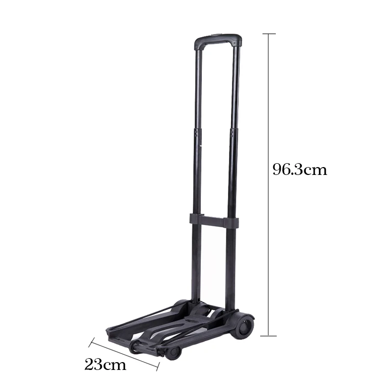HMUNII Portable Travel Accessories Aluminum Alloy Trailer Car Folding Luggage Cart Shopping Trolley Trunk | Багаж и сумки