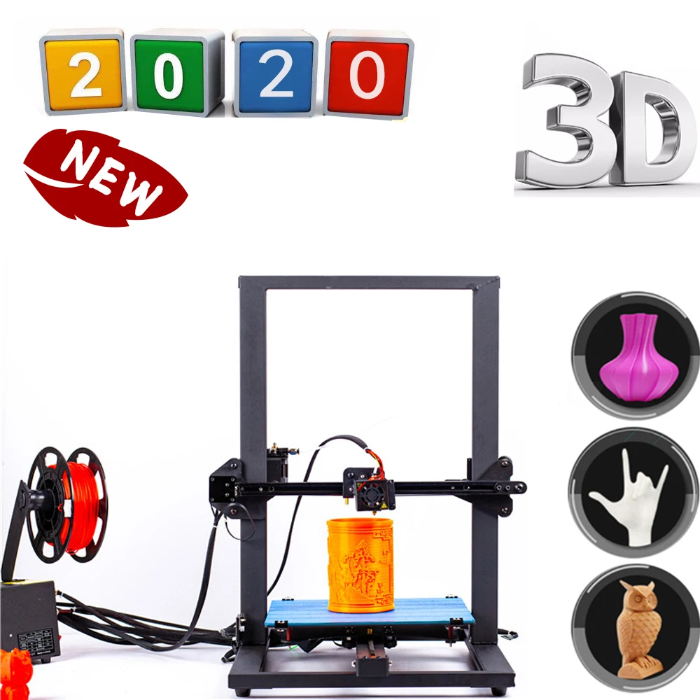 Современный 3D принтер CTC 2020 A10s с алюминиевой рамкой 1 75 филамента LCD MK8|3D принтеры| |