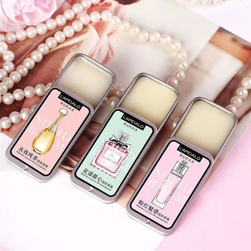 

3 PC Solid Balm Set Women Men Portable Solid Perfume Fragrances Mild Long Lasting Aroma Flower Fruit Fragrance Birthday Gift Box
