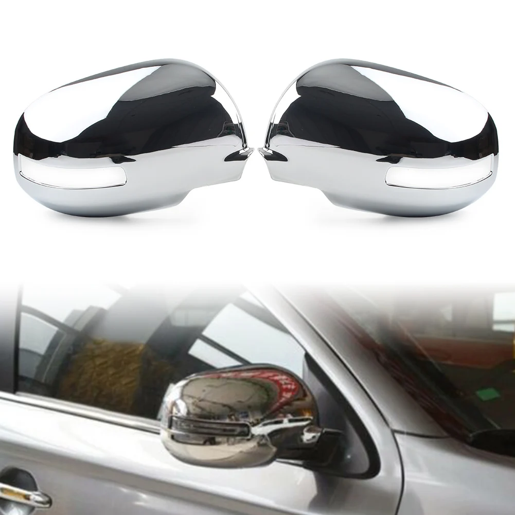 

2Pcs Auto Door Side Rear View Mirror Chromium Styling Trim Cover For Mitsubishi Outlander 2013 2014 2015 2016 ABS Plastic