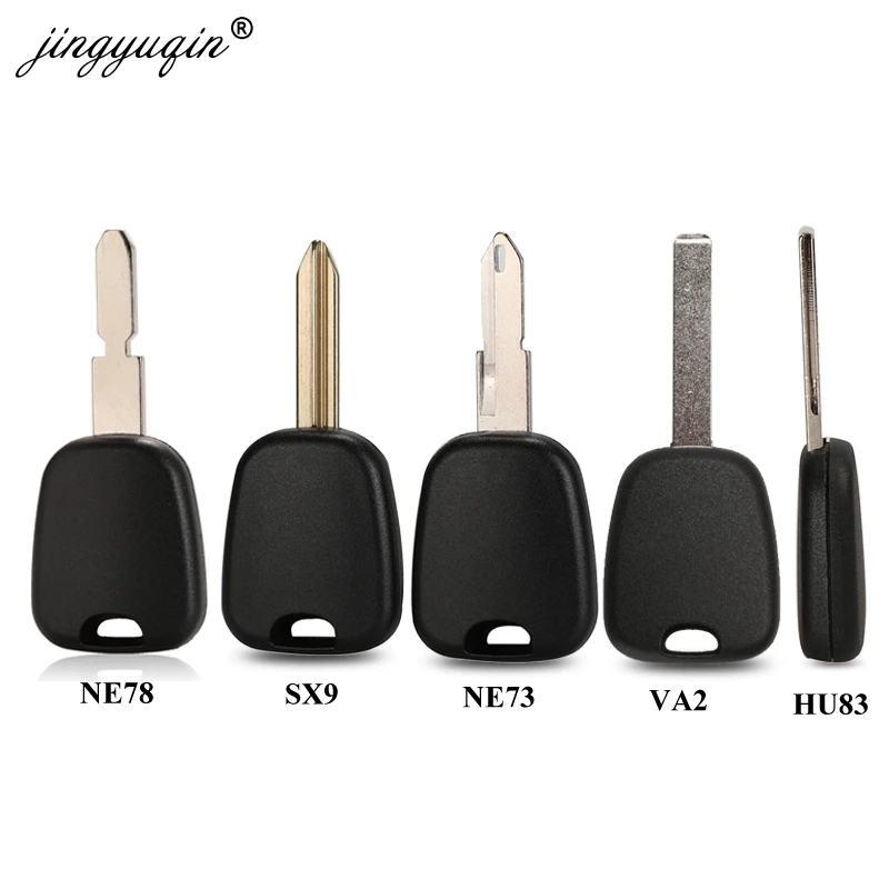 Чехол для автомобильного ключа транспондера jingyuqin Citroen C2 C3 C4 подходит Peugeot 106 107 307