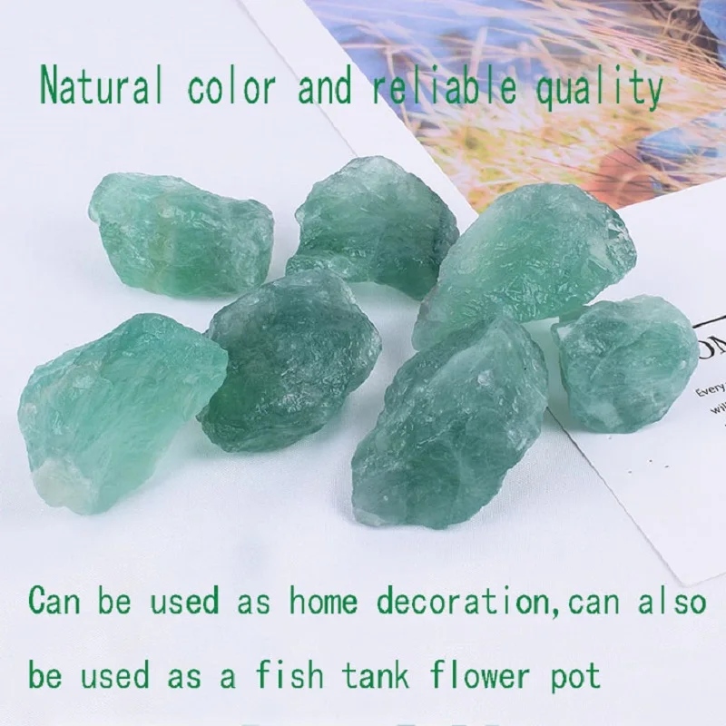 50-100 Natural Crystal Fluorite Original Stone Quartz Crystal Mineral Jewelry Stone Crafts Garden Aquarium Stone Home Decoration