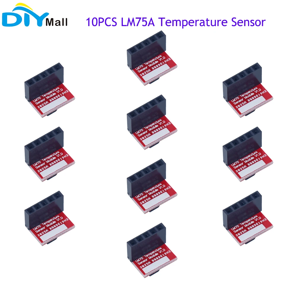 

10pcs LM75A Temperature Sensor I2C Interface Development Board Module For Arduino Raspberry Pi