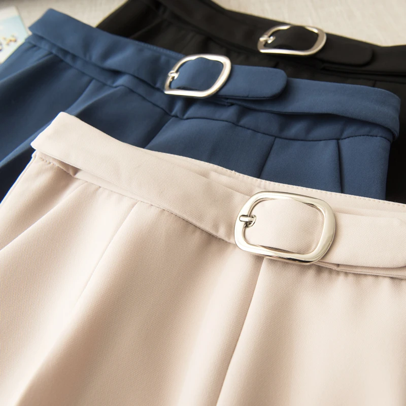 

Casual Loose Black Ankle-length Suit Pants Feminine OL Style Korean Harem Pants Pantalones Mujer Cintura Alta Trousers 7565 50