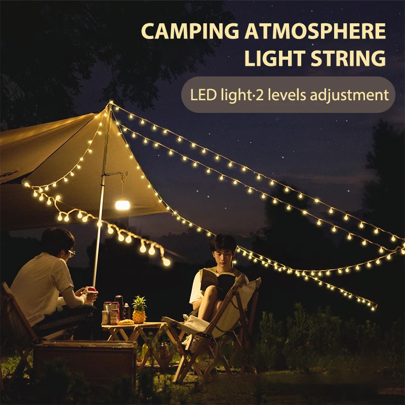 

LED Ball String Lights Starry Sky Bulb Lights Camping Tent Atmosphere Lamp