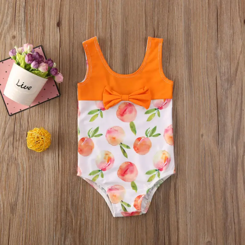 One Piece Swimwear Kids Baby Girls Bow Bikini Swimsuit Bathing Suit Beachwear | One-Piece Suits