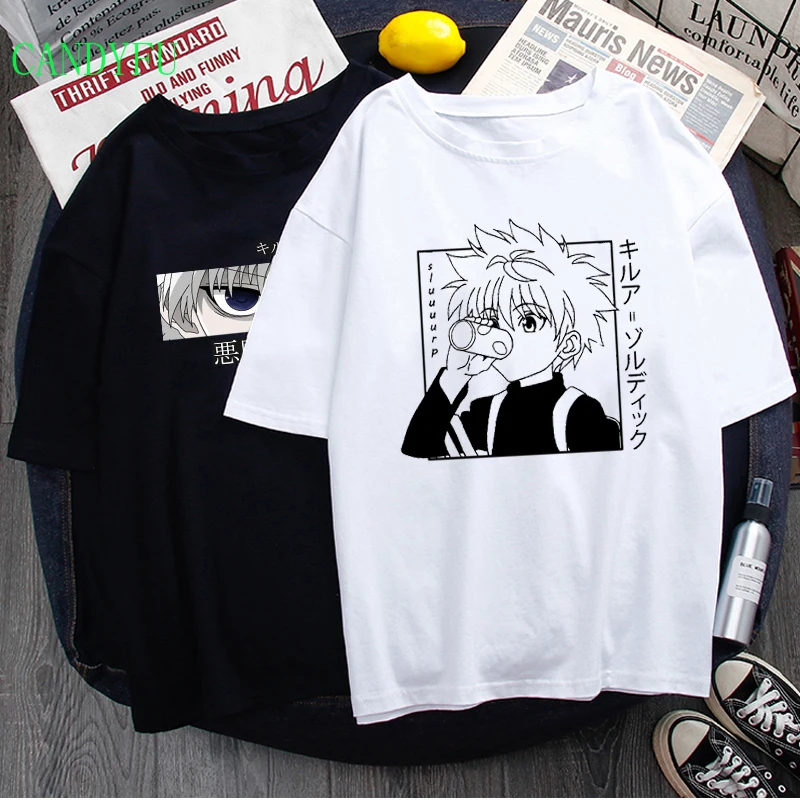 Футболка Hunter X Женская/мужская с коротким рукавом тенниска Аниме Манга Курапика